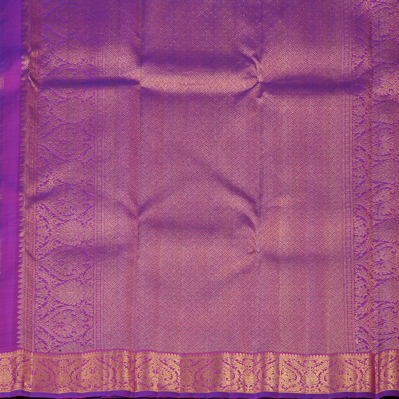 Hayagrivas Purple Handloom Kanjivaram Silk Saree KBE292E4-1
