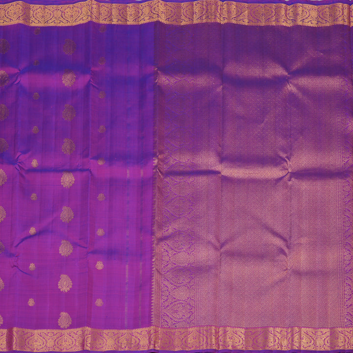 Hayagrivas Purple Handloom Kanjivaram Silk Saree KBE292E4-1
