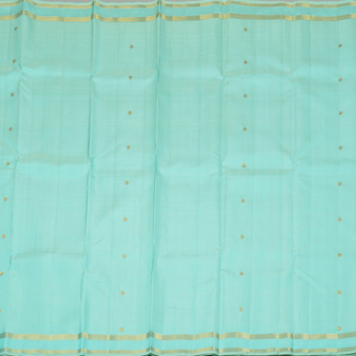 Hayagrivas Light Sky Blue Handloom Kanjivaram Silk Saree KBE293E8-1