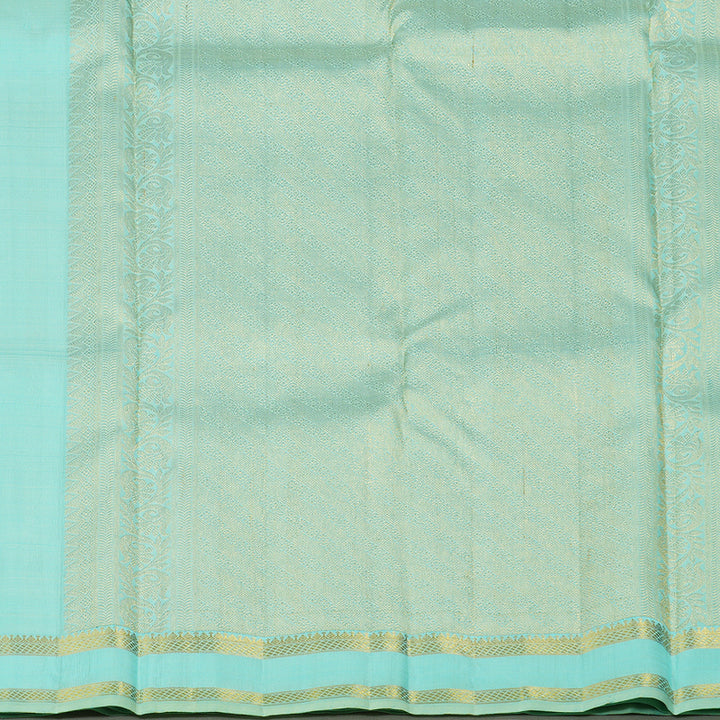 Hayagrivas Light Sky Blue Handloom Kanjivaram Silk Saree KBE293E8-1