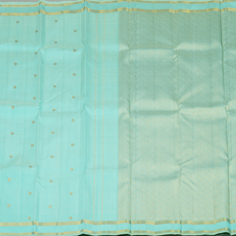 Hayagrivas Light Sky Blue Handloom Kanjivaram Silk Saree KBE293E8-1
