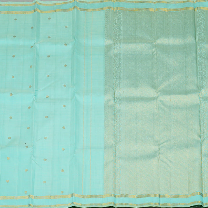 Hayagrivas Light Sky Blue Handloom Kanjivaram Silk Saree KBE293E8-1
