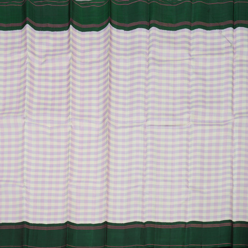 Hayagrivas Handloom Multicolour Kanjivaram Silk Saree with Bottle Green Border KBE29D1-1