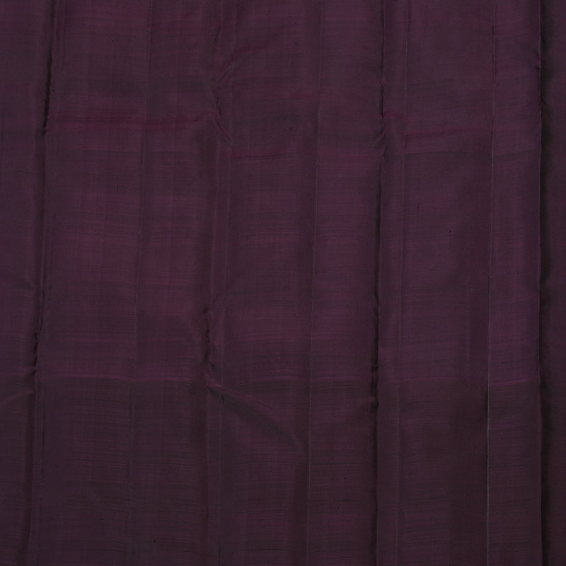 Hayagrivas Handloom Kanjivaram silk saree in Rosewood pink with dark brown KBE303E18-1