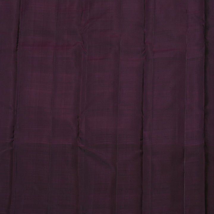Hayagrivas Handloom Kanjivaram silk saree in Rosewood pink with dark brown KBE303E18-1