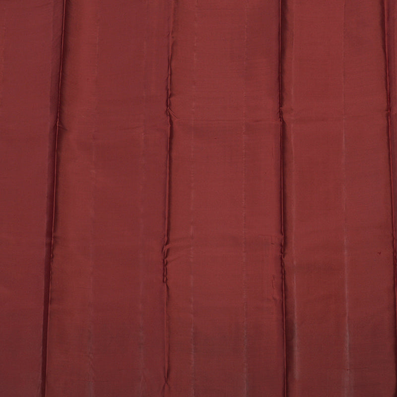 Hayagrivas Handloom Araku Maroon Kanjivaram Silk Saree with Gold Border KBE304E12-1