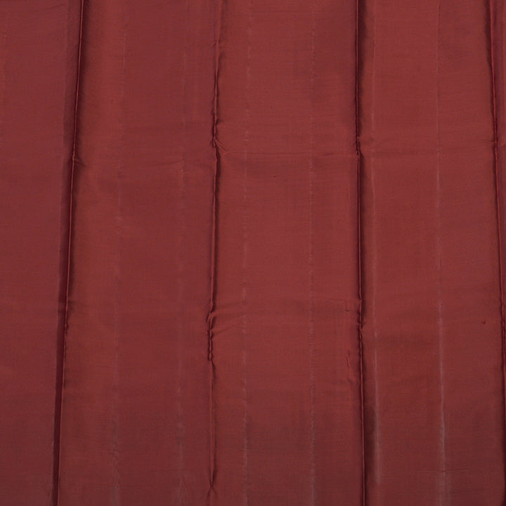 Hayagrivas Handloom Araku Maroon Kanjivaram Silk Saree with Gold Border KBE304E12-1