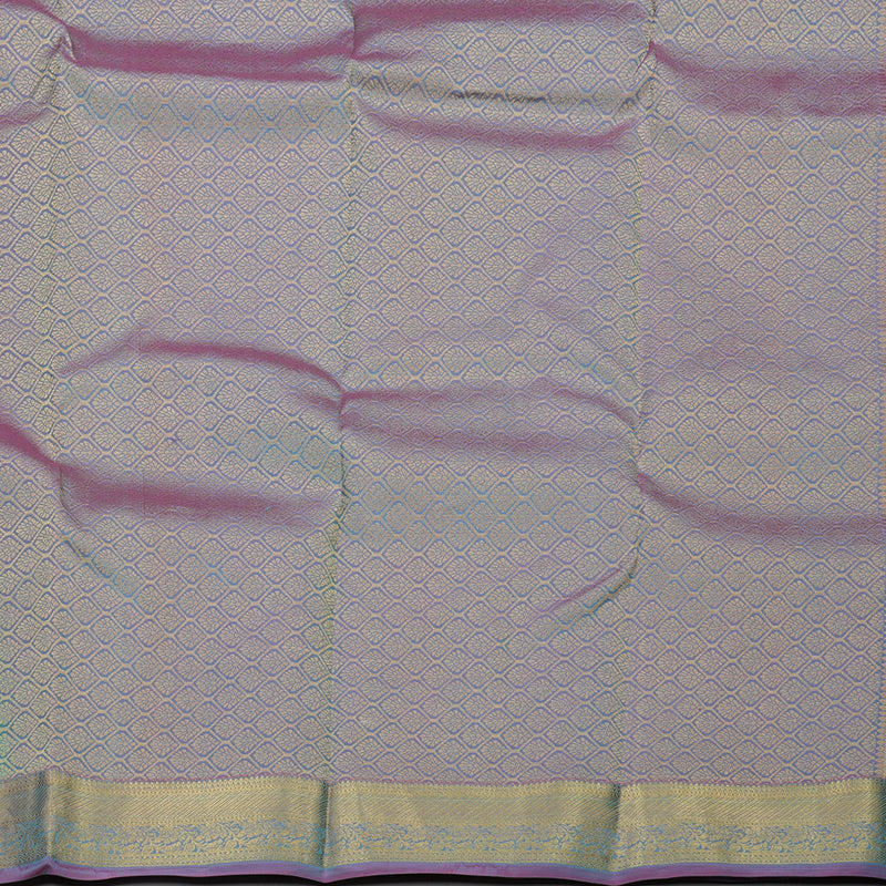 Hayagrivas Handloom Kanjivaram silk saree in Attractive sea green with purple KBE305E9-3