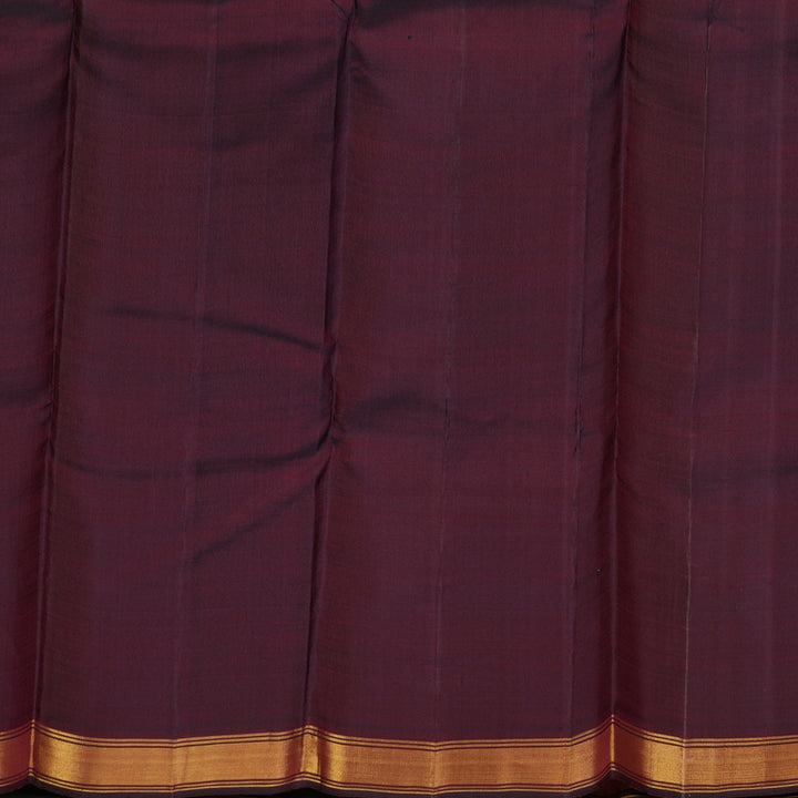 Hayagrivas Handloom Wine Maroon Kanjivaram Silk Saree KBE312E2-2