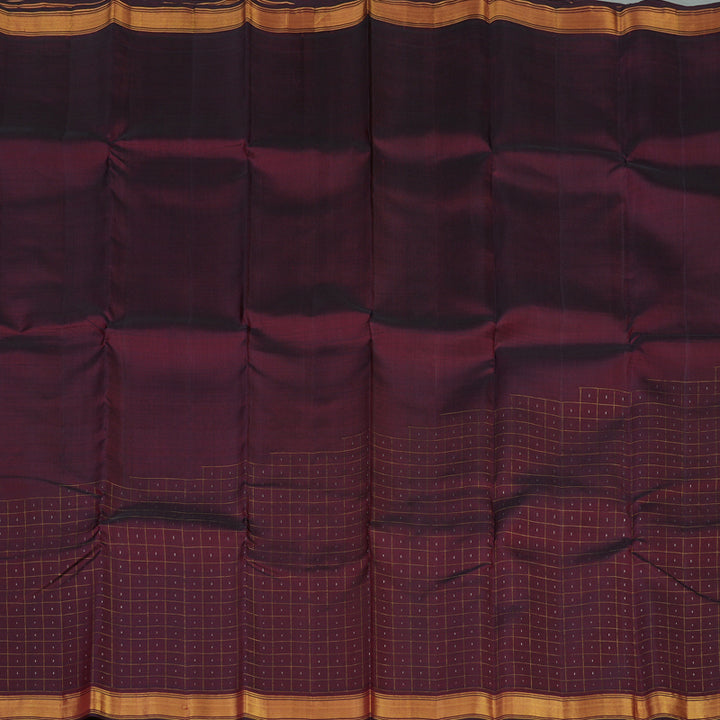 Hayagrivas Handloom Wine Maroon Kanjivaram Silk Saree KBE312E2-2