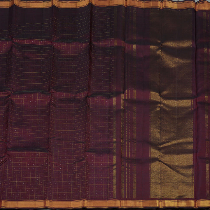 Hayagrivas Handloom Wine Maroon Kanjivaram Silk Saree KBE312E2-2