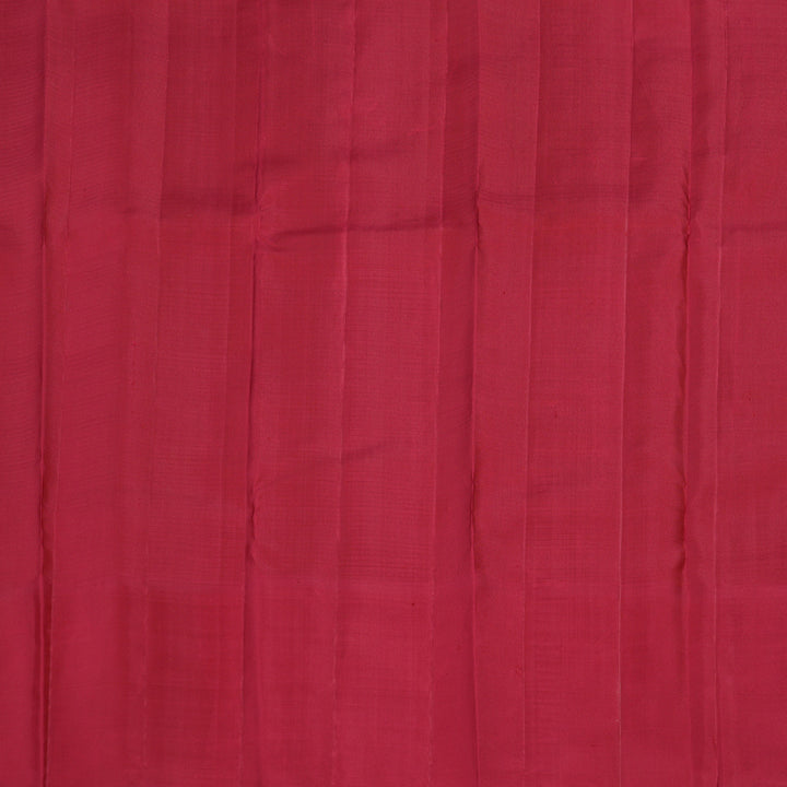 Hayagrivas Lemon Yellow Handloom Kanjivaram Silk Saree with Maroon Border KBE312E4-2
