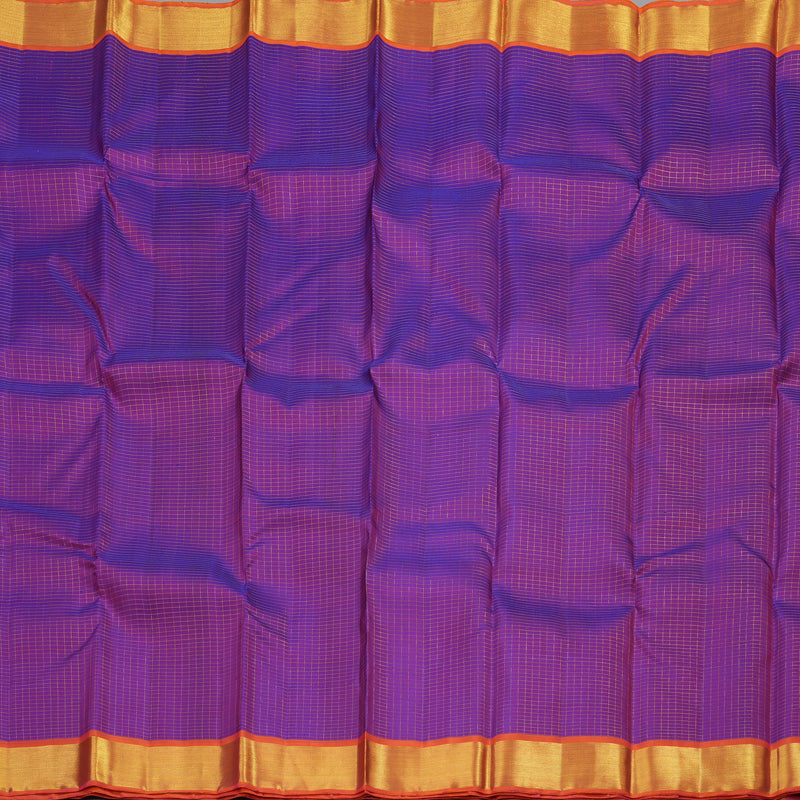 Hayagrivas Handloom Pure Kanjivaram Silk Saree in Opulent Purple KBE313E5-2
