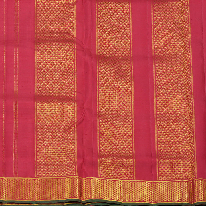 Hayagrivas Handloom Pure Kanjivaram Koorai Ten Yard Silk Saree in Majestic Maroon KBE314E2-1
