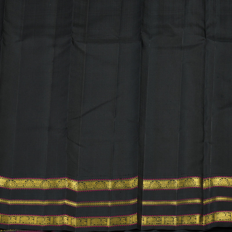 Hayagrivas Handloom Pure Kanjivaram Silk Saree in Bright Mango yellow KBE315E11-1
