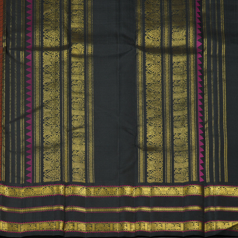 Hayagrivas Handloom Pure Kanjivaram Silk Saree in Bright Mango yellow KBE315E11-1