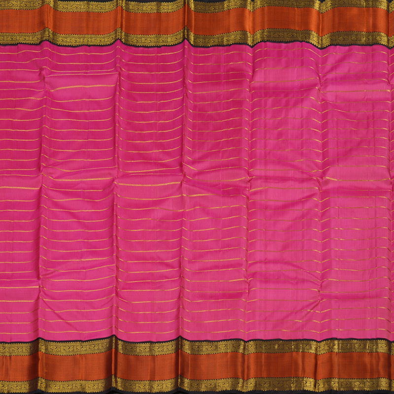 Hayagrivas Handloom Pure Kanjivaram Silk Saree in Mesmerising Pink KBE315E14-2