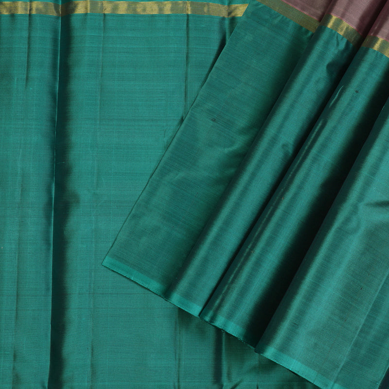 Hayagrivas Muppagam(Sky Blue,Rosewood Pink And Teal Blue) Handloom Kanjivaram Silk Saree KBE317E1-17