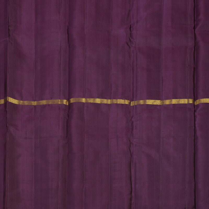 Hayagrivas Mubagam (Pink,Sandal And Plum Purple) Handloom Kanjivaram Silk Saree KBE317E1-24