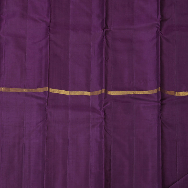 Hayagrivas Handloom Pure Kanjivaram Silk Saree in Elegant Mubagam (Pink, Beige And Dark Purple) KBE317E1-29