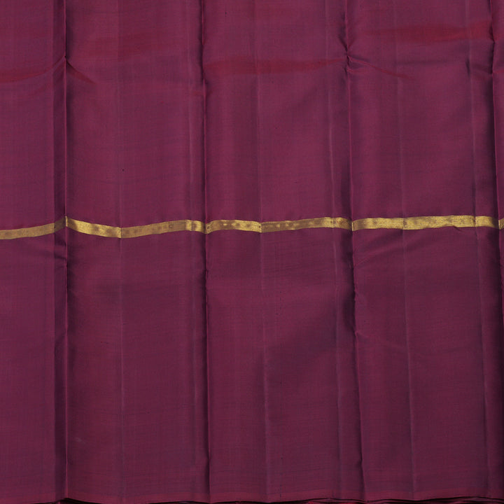 Hayagrivas Handloom Pure Kanjivaram Silk Saree in Mesmerizing Mubagam (Bottle Green, Honey Mustard And Wine Maroon) KBE317E1-33