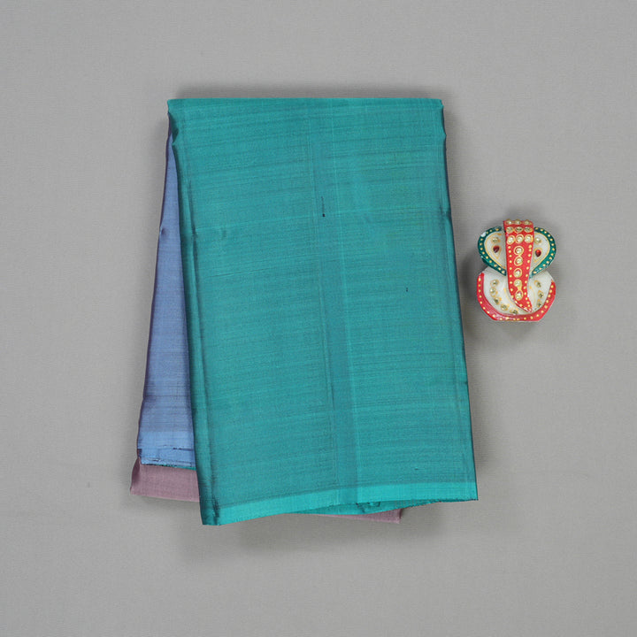 Hayagrivas Handloom Pure Kanjivaram Silk Saree in Charming Mubagam (Sky Blue, Rosewood Pink And Teal Blue)  KBE317E1-35