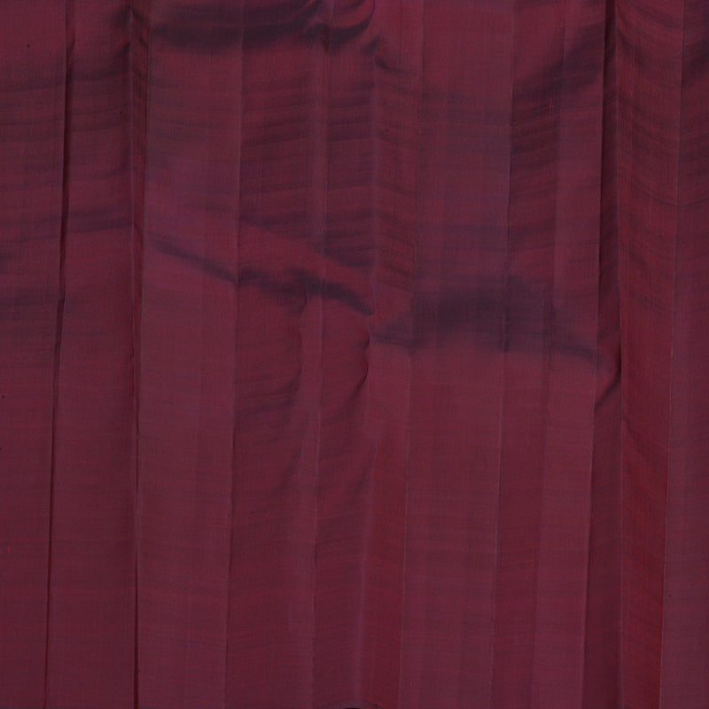 Hayagrivas Multi Colour Checks Handloom Kanjivaram Silk Saree with Wine Maroon Border KBE317E3-1