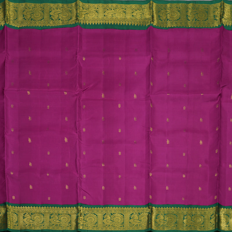 Hayagrivas Handloom Purple Ten Yards Silk Madisar KBE317E5-1