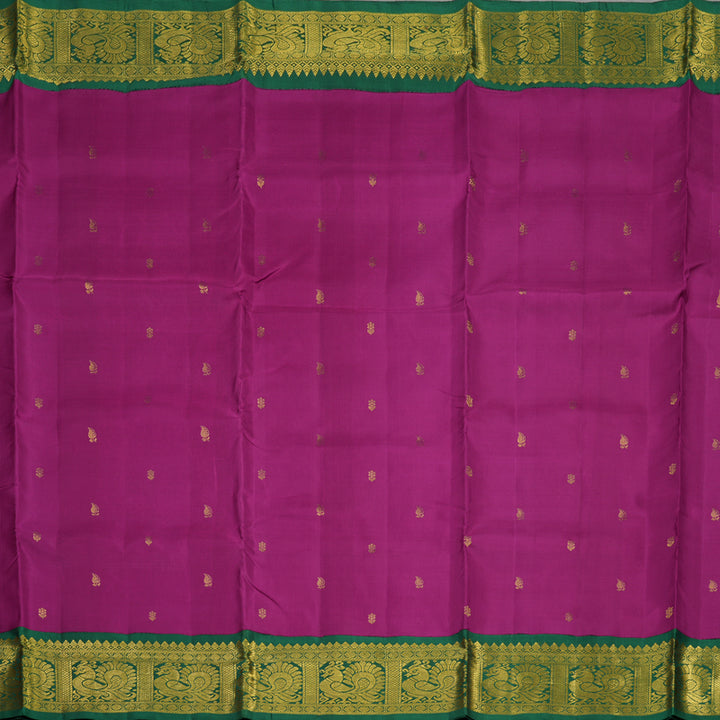 Hayagrivas Handloom Purple Ten Yards Silk Madisar KBE317E5-1