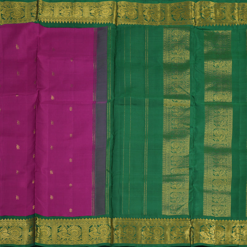 Hayagrivas Handloom Purple Ten Yards Silk Madisar KBE317E5-1