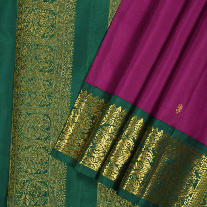 Hayagrivas Handloom Purple Ten Yards Silk Madisar KBE317E5-1
