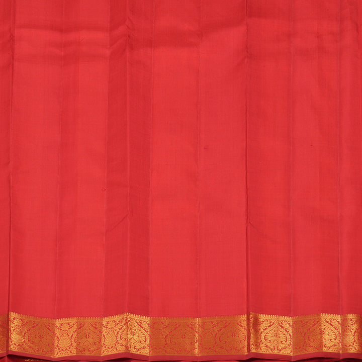 Hayagrivas Red Handloom Kanjivaram Silk Saree KBE319E5-1