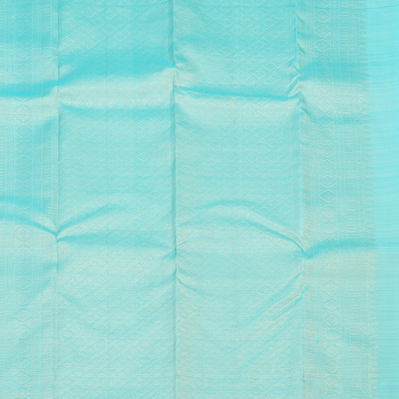 Hayagrivas Handloom Pure Kanjivaram Silk Saree in Charming Half White KBE320E1-3