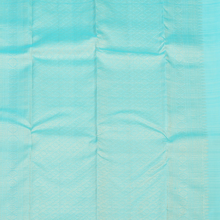 Hayagrivas Handloom Pure Kanjivaram Silk Saree in Charming Half White KBE320E1-3