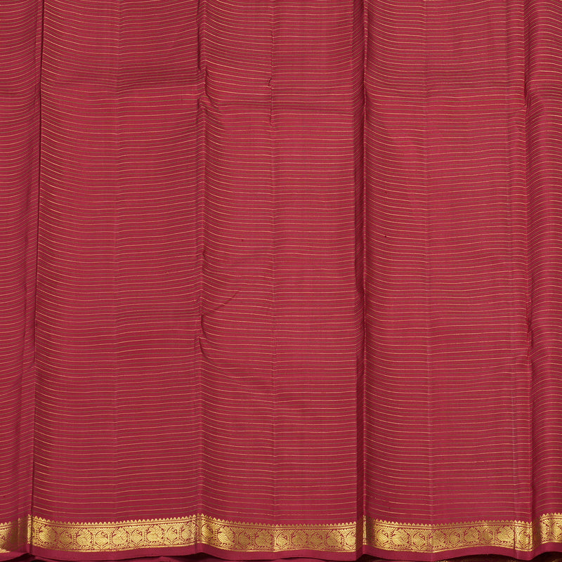 Hayagrivas Handloom Kanjivaram Silk saree in Rich Maroon Thread checks KBE326E2-1