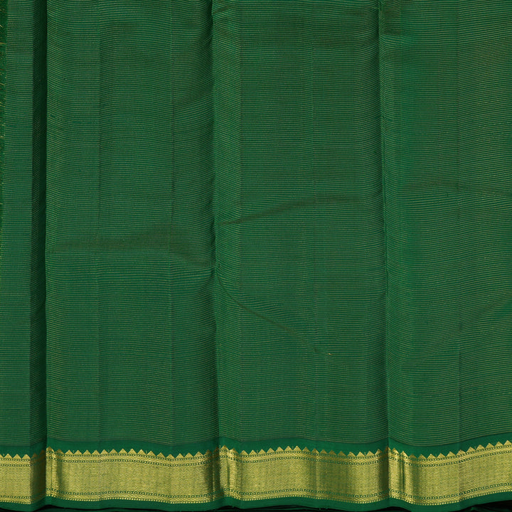 Hayagrivas Handloom Pure Kanjivaram Silk Saree in Enchanting Red with Yellow Checks KBE326E6-1