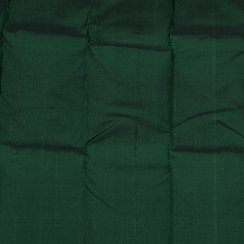 Hayagrivas Grey Handloom Kanjivaram Silk Saree with Bottle Green Border KBE328E2-4