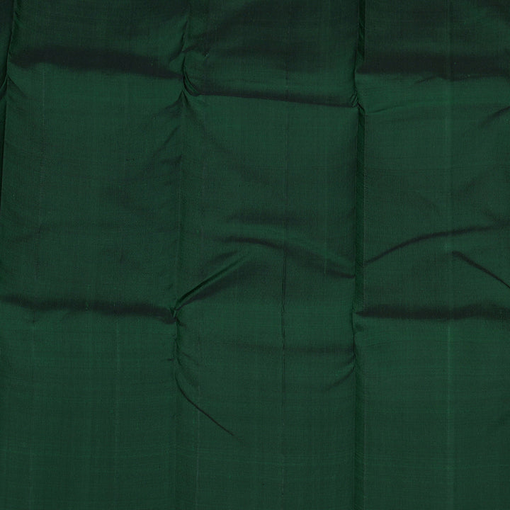 Hayagrivas Grey Handloom Kanjivaram Silk Saree with Bottle Green Border KBE328E2-4