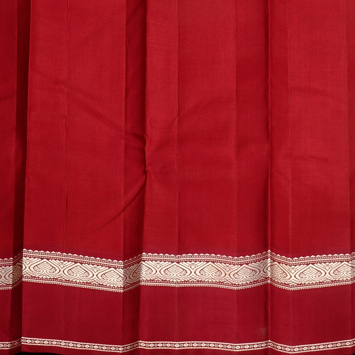 Hayagrivas Handloom Pure Kanjivaram Silk Saree in Pristine Half White KBE328E5-2