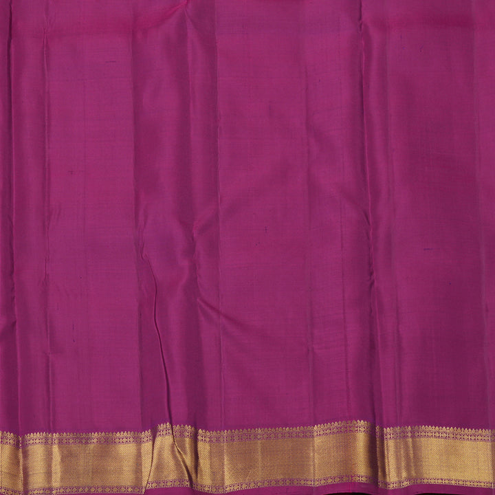 Hayagrivas Handloom Kanchipuram silk saree in Dark purple KBE330E1-1