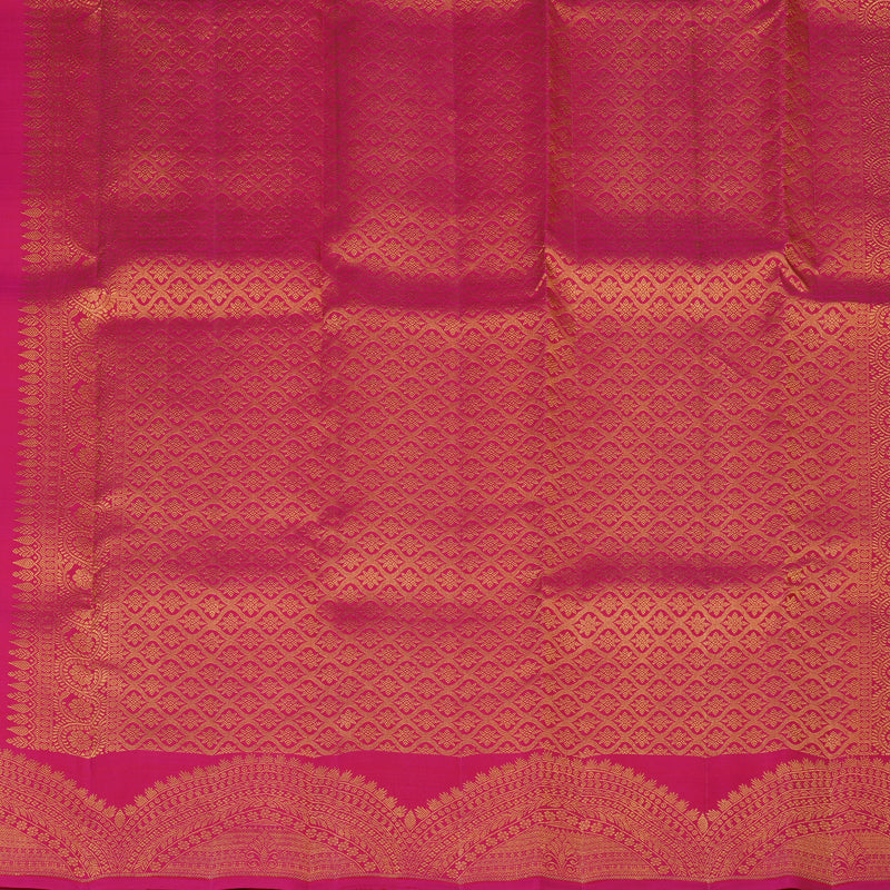 Hayagrivas Reddish Pink Handloom Kanjivaram Silk Saree KBE330E4-3