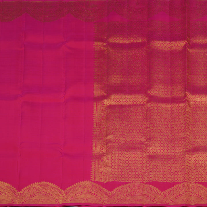 Hayagrivas Reddish Pink Handloom Kanjivaram Silk Saree KBE330E4-3
