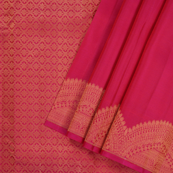 Hayagrivas Reddish Pink Handloom Kanjivaram Silk Saree KBE330E4-3