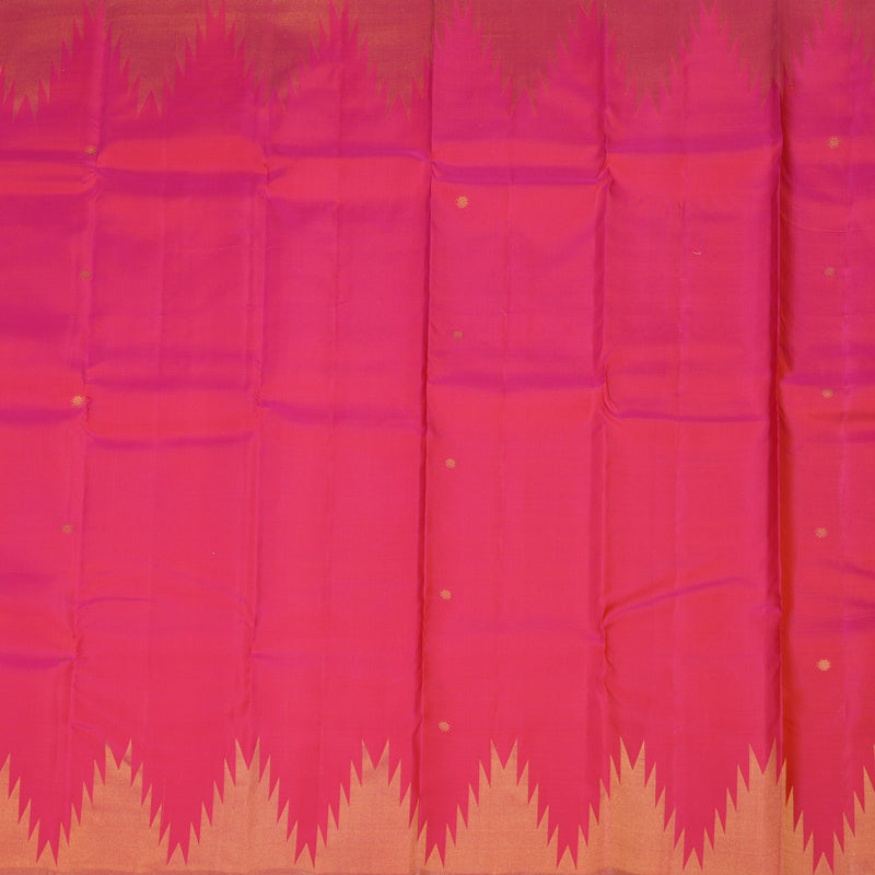 Hayagrivas Reddish Pink Handloom Kanjivaram Silk Saree KBE330E5-2