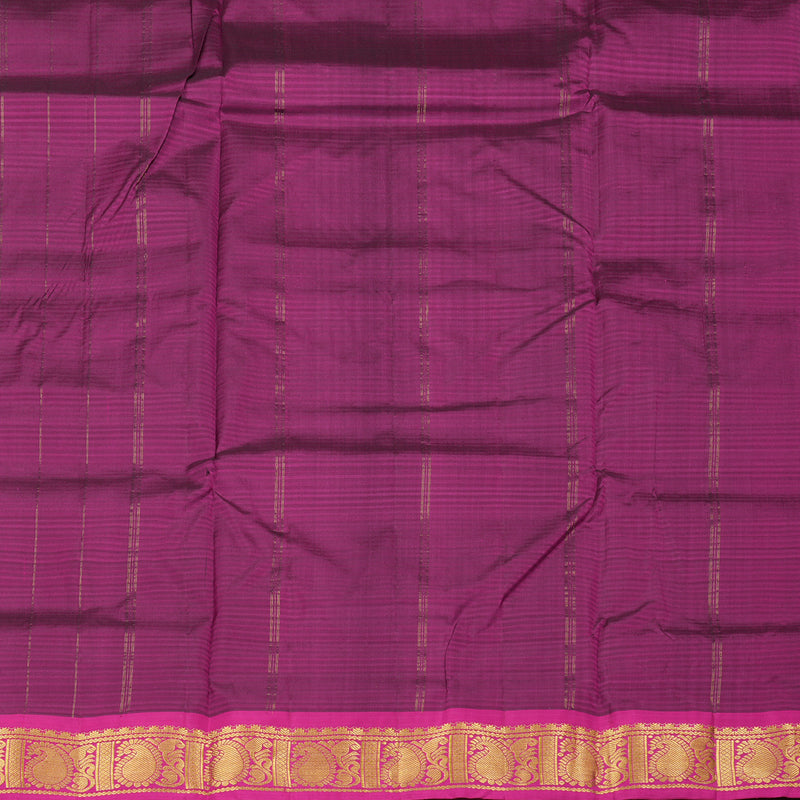 Hayagrivas Handloom Kanjivaram Ten Yards Silk Saree in Stylish Black KBE332E2-15
