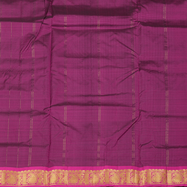 Hayagrivas Handloom Kanjivaram Ten Yards Silk Saree in Stylish Black KBE332E2-15