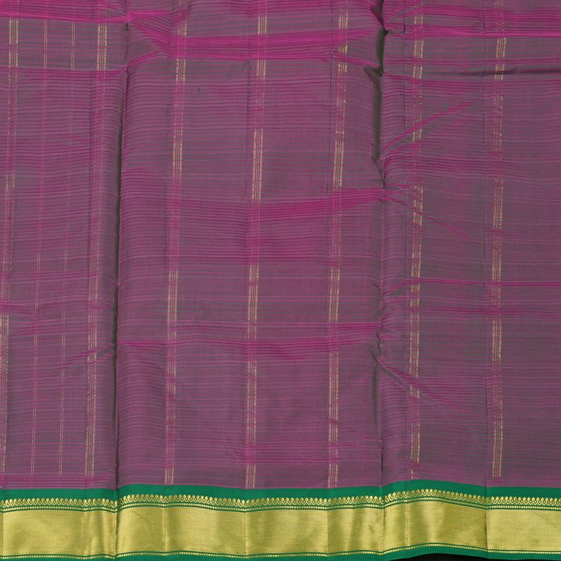 Hayagrivas Handloom Kanjivaram Ten Yards Silk Saree in Luxurious Orangish Pink KBE332E2-22