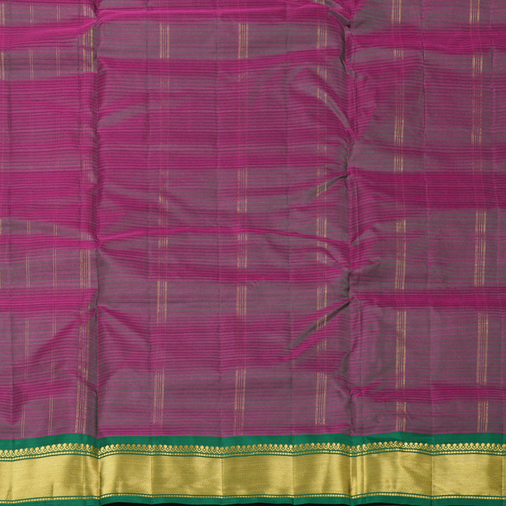 Hayagrivas Handloom Kanjivaram Ten Yards Silk Saree in Attractive Pink KBE332E2-7