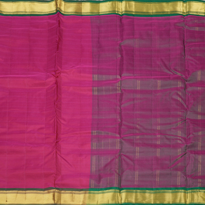 Hayagrivas Handloom Kanjivaram Ten Yards Silk Saree in Attractive Pink KBE332E2-7