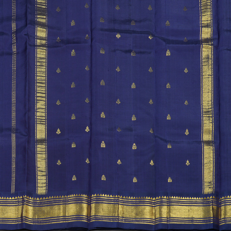 Hayagrivas Handloom Pure Kanjivaram Silk Saree in Mystical Fluorescent Green KBE336E1-32